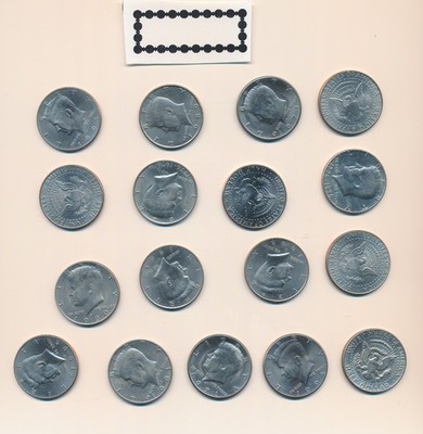 KENNEDY HALF - WHOLESALE BU LOT - 17 - COINS