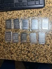 Lot Of 10-1oz Silver Bars By Johnson Matthey In Plastic