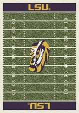 8x11 Milliken LSU Tigers 1152 NCAA Home Field Area Rug - Approx 7'8"x10'9"