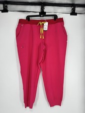 FIGS Technical Collection Zamora Scrub Joggers Pants Cargo Womens 3XL Hot Pink