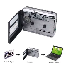 USB Cassette Capture Radio Player Portable USB Cassette Tape to MP3 Converter Ca