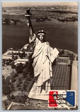 #C87 Statue of LIberty Airmail Maxi Card