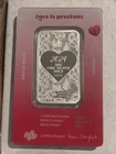 2024 Pamp Love is Precious Heart Holographic 50 Gram Silver Bar - In Assay