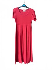 Vintage Anne Brooks Red Midi Dress UK 8–10 Fit & Flare Hong Kong