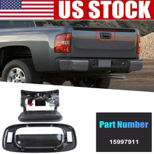 For 99-07 Chevy Silverado GMC Sierra Tailgate Door Handle & Bezel Textured