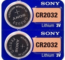 2 x Genuine Sony CR2032 3V Lithium Coin Cell Batteries ? UK 2032 Battery
