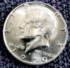 1970-D KENNEDY SILVER HALF DOLLAR ....BU.....MIN. BID .01 & NO RESERVE!