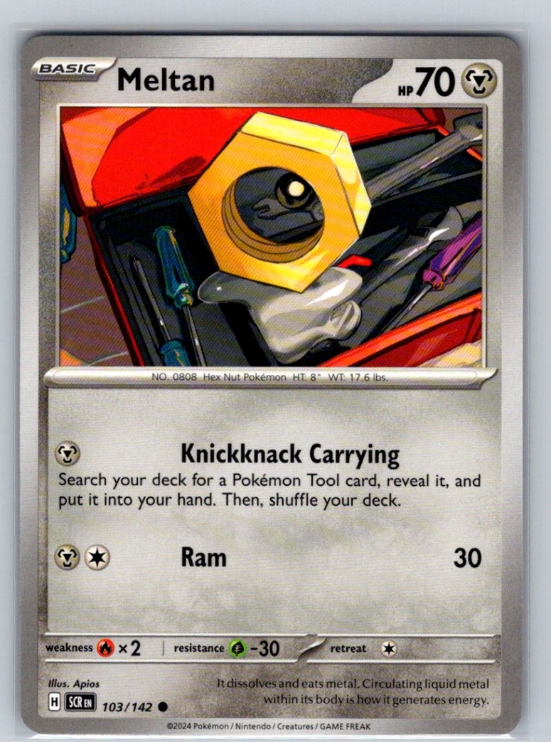 Meltan - 103/142 Normal Common SV07: Stellar Crown NM