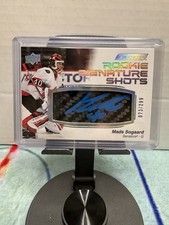 2023-24 Upper Deck Engrained Rookie Signature Shots - Mads Sogaard RC Auto /299