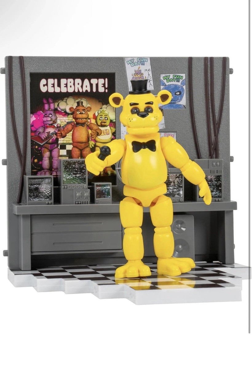 Jazwares Five Nights at Freddy's Golden Freddy Office Set 5