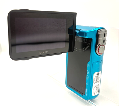SONY HDR-GW77V Blue Digital HD Video Camera Recorder Handycam Waterproof Used - Picture 8 of 14