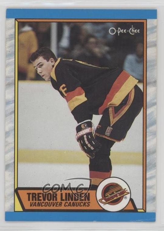 1989-90 O-Pee-Chee Trevor Linden #89 Rookie RC 8sr