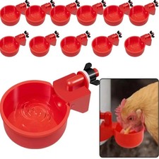 10 PIEZAS Tazas de riego automáticas para pollo Bebedero para aves de corral Pato Codorniz Gallina