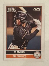 BO DAVIDSON 2026 Onyx Vintage BASE CARD #OVBODA Giants