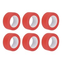"6 StüCk 1\" Breite 14 Yards Rotes Abdeckband Malerband Rollen Breites Krepppapier"