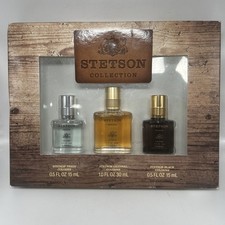 STETSON Collection Caliber Original & Black Colognes .5 1 FL Oz Set USA Made New