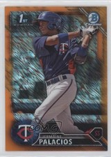 2016 Bowman Chrome Prospects Orange Shimmer Refractor Jermaine Palacios w5p