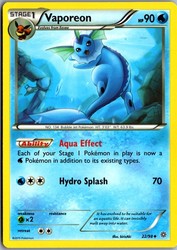 Vaporeon 22/98 Uncommon XY Ancient Origins Pokemon Card