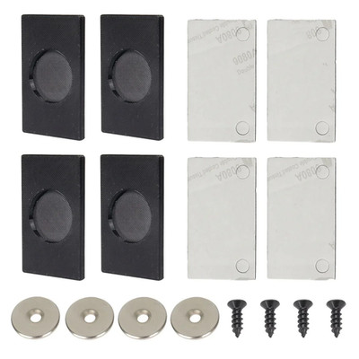 4 Stück Universal Magnet Kennzeichenhalter Auto Wohnwagen Anhänger Schwarz Halterungen