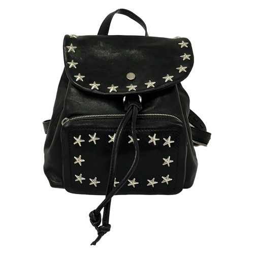 JIMMY CHOO Suki Black Leather Backpack
