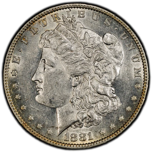 1881-O Morgan Silver Dollar - PCGS GOLD SHIELD AU55 - TONED BETTER DATE!