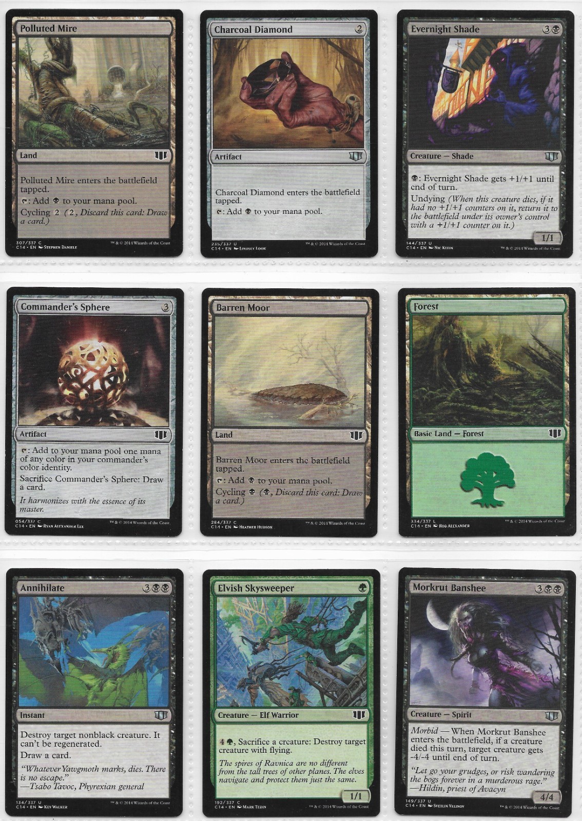 MTG Commander 2014 You Choose Pick Complete Your Set C14 NM-Mint