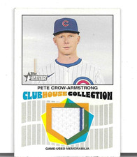 2026 Topps Heritage Clubhouse Collection Relic #CCR-PC Pete Crow-Armstrong Cubs