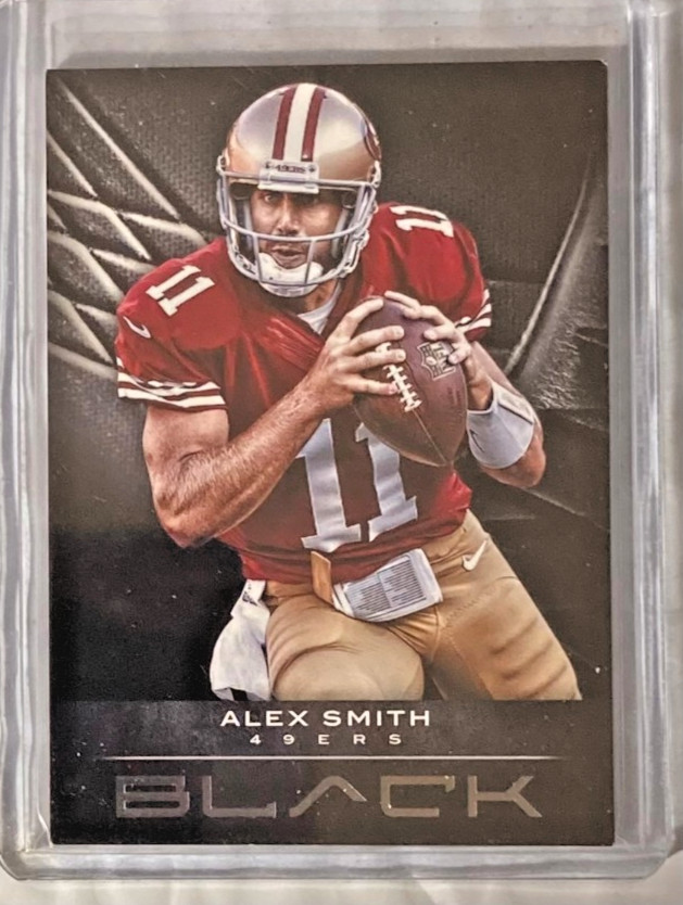 2012 PANINI BLACK FOOTBALL #80 49ERS ALEX SMITH 8/10 NICE PARALLEL SSP