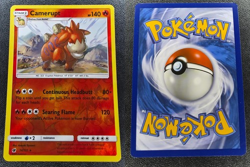 CAMERUPT 14/111 RARE CRIMSON INVASION POKEMON REVERSE HOLO NM