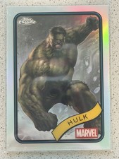 Topps Chrome Marvel Hulk 2025 Silver Refractor Card #128