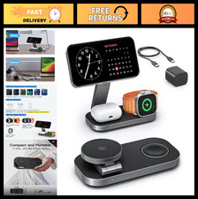 3-in-1 Magnetic Wireless Charging Station, Qi2 25W Fast Charger for iPhone, Appl
