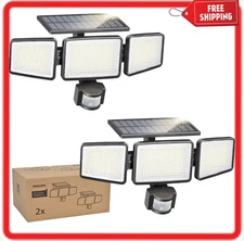 Philips Solar Security Light Outdoor 302 LED 1200Lm，Solar-Powered Waterproof Wal