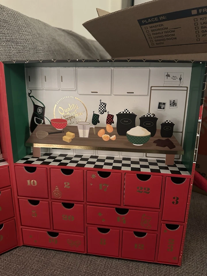 See’s Candies Advent Calendar Empty Box 2024 Holiday House Design – 24 Drawers - Image 3 of 4