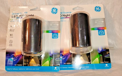 GE Directional LED Swivel Sconce Night Light, Plug-in, Color-Changing & Dimmable
