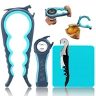 6-in-1 Jar Opener & Bottle Opener Set for Weak Hands - Multi-Function Kitchen...