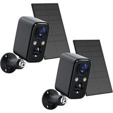 2-Pack Security Cameras Wireless Outdoor, 2K Battery Powered AI Motion Detection