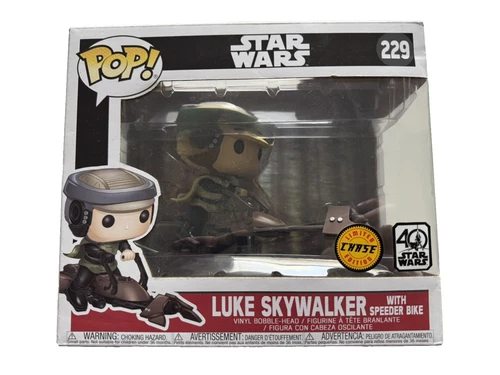 Funko Pop! Star Wars Luke Skywalker w/ Speeder Bike #229 Limited Chase Edition