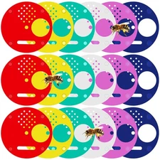 60 Pcs Plastic Bee Hive Box Entrance Gate 2.68 Inch Entrance Disc Bee Nest Door