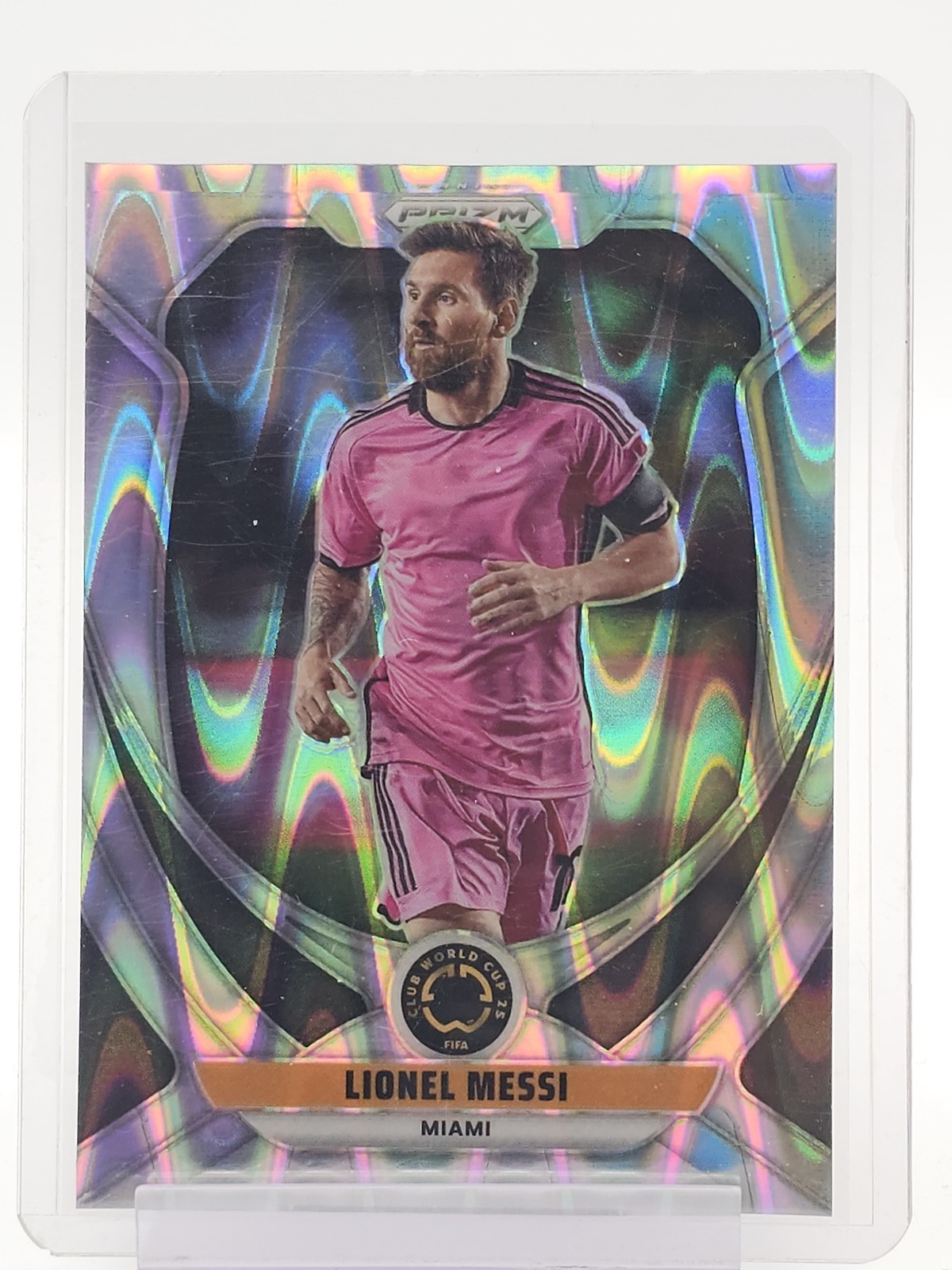 LIONEL MESSI 2025-26 PRIZM FIFA CLUB WORLD CUP SEISMIC #200 MIAMI Q1809