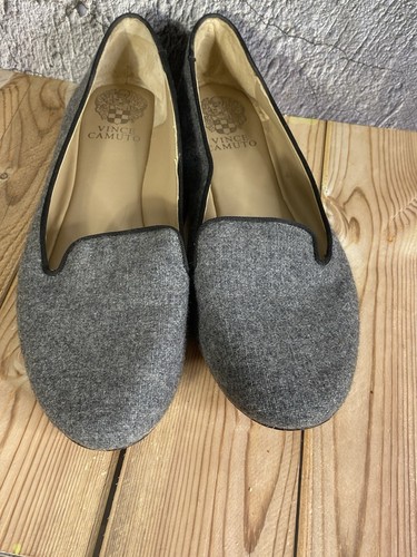 Vince Camuto VP Lilliana Gray Wool Leather Sole Flats Women's Size9B-Medium - Picture 6 of 8
