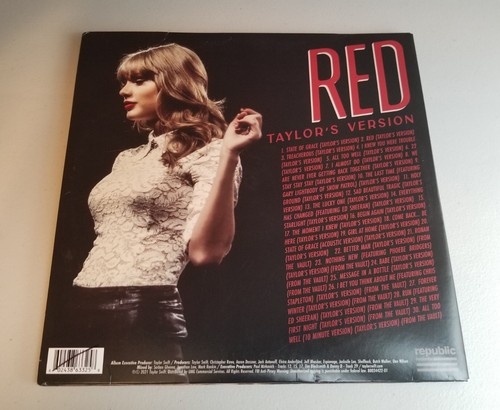 Taylor Swift Red (Taylor's Version) 4XLP Vinyl Record Album EUC - Imagen 3 de 5