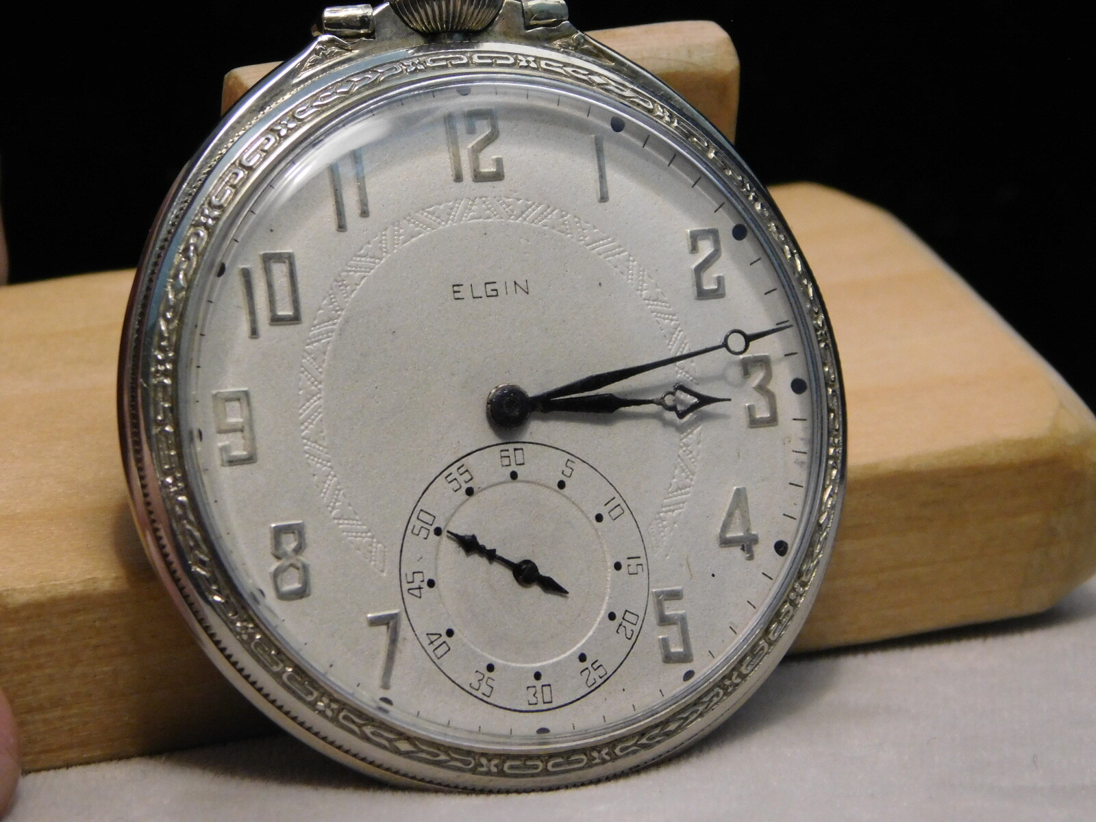 Elgin size 12 pocket watch,1928, 14k white goldfilled case eBay