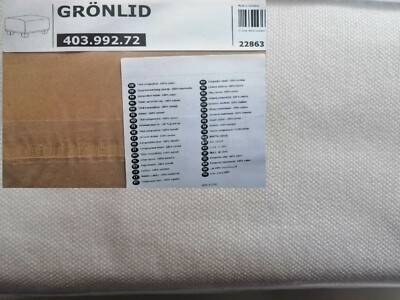 Ikea Bezug für GRÖNLID kleine Hocker, INSEROS WEISS 403.992.72 neu 