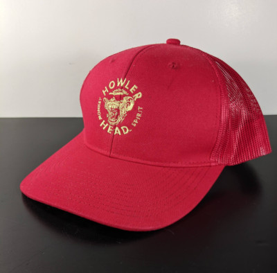 Howler Head Whiskey Monkey Spirit Red Mesh Trucker Hat Kentucky Straight Bourbon