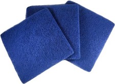 3-Pack Koi Pond Filter Pad Media 12.5" x 12.5" for Backyard Ponds, Waterfalls