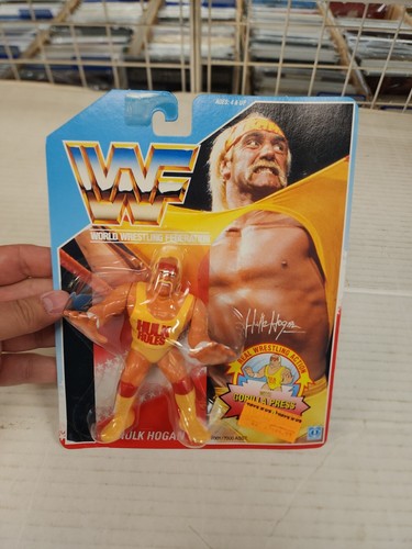 1990 Hasbro WWF Hulk Hogan Series 1 Factory Sealed...