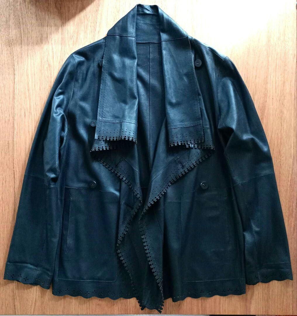 イッセイミヤケHeart ブラックレザージャケット Issey Miyake Leather Jacket Haat Heart Black | eBay
