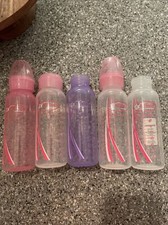 6 Dr Brown Bottles 8 oz w/2 Travel Caps no Nipples