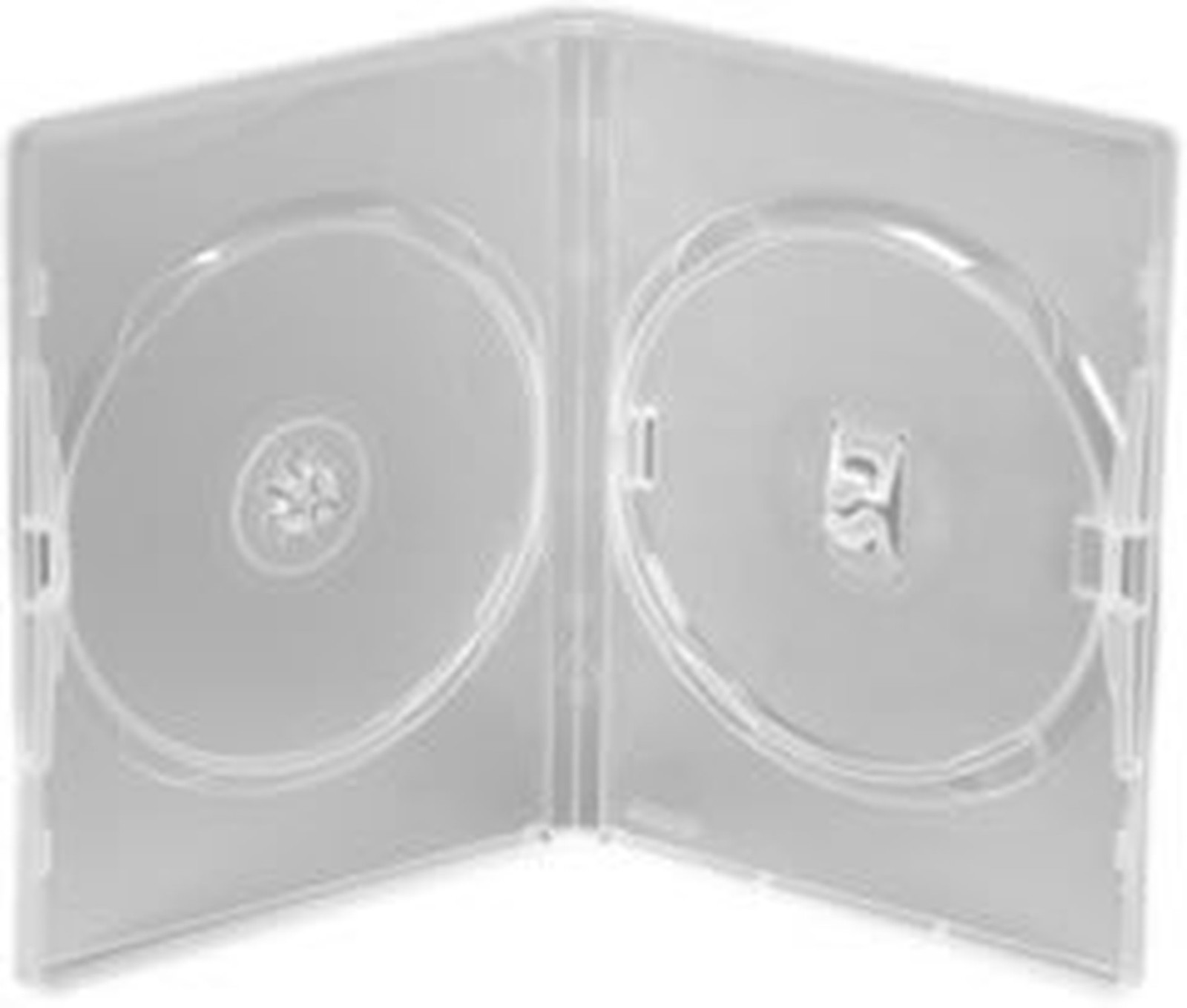 100 X Double Clear Amaray DVD/CD/BLURAY Plastic Case eBay