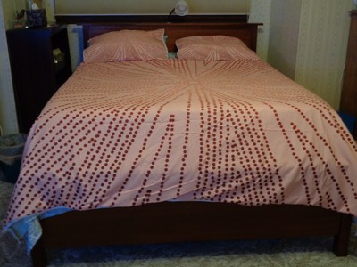 Deny Designs Iveta Abolina Copper Leaf Queen duvet zippered cover, 2 pillow sham